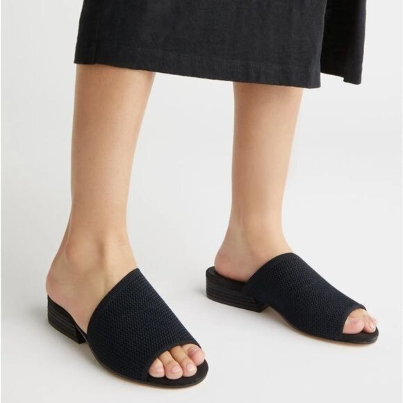 EILEEN FISHER Noko Slide Sandal in Black Size 7 - Picture 12 of 14